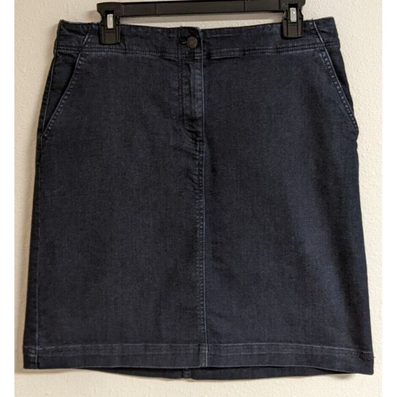 Talbots Dresses & Skirts - Women's TALBOTS Dark Blue Denim Short Skirt Size 8